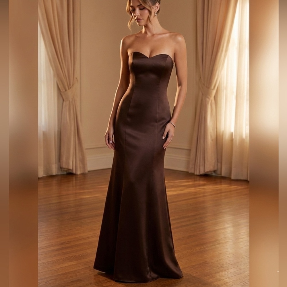 After Six Women’s Formal Gown | Strapless fit and flare elegant Maxi Dress | 8